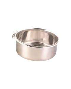 Papagoi metallist söögikauss 600ml / 12cm / hoidik keeratava kruviga