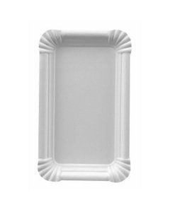 Papstar taldrik / 9x15cm / valge papp / 250tk