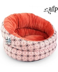 Pesa kassile Bolster Cat Bed / 38x38x27cm / oranž