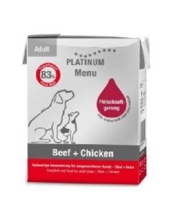 Platinum Menu märgtoit värske loomaliha ja kanaga / 90g