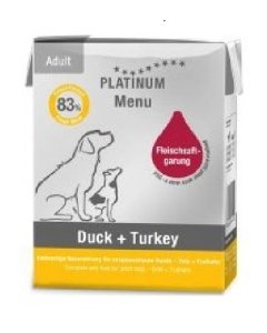 Platinum Menu märgtoit värske pardiliha ja kalkuniga / 90gv