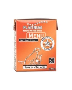 Platinum Menu märgtoit värske kalkuni ja lõhega / 375g