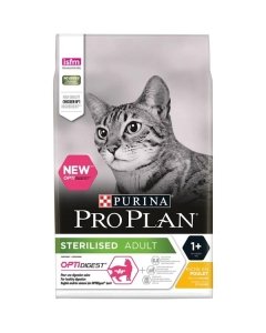 Pro Plan Sterilised Adult Optidigest täissööt kassidele kanaga