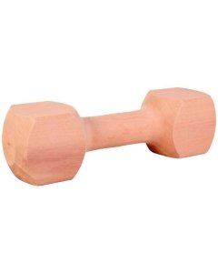Mänguasi koertele Puidust hantel, kandiline, u. 400 g