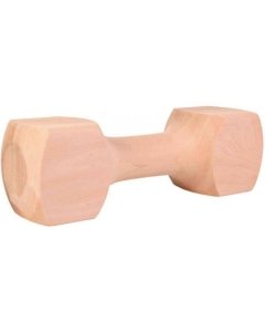 Mänguasi koertele Puidust hantel, kandiline, u. 650 g