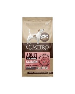 QUATTRO kuivtoit väikest tõugu täiskasvanud koertele lõhe ja krilliga 7kg