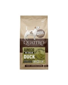 QUATTRO kuivtoit väikest tõugu noortele koertele pardiga1.5KG