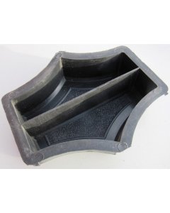 Plastvorm lõigatud ringi vahetükk (2 poolikut) / 23,0x23,0x4,5cm
