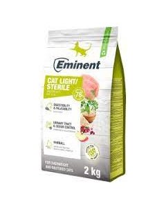 Eminent Cat Light/Sterile 30/10, gluteenivaba kassitoit  ülekaalulistele ja kastreeritud kassidele/ 2kg