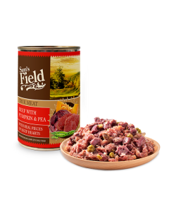 Sam’s Field Beef with Pumpkin & Pea konserv koertele 400g