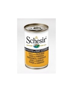 Schesir Cat kassikonserv tuunikala ja sardiinidega / 140g