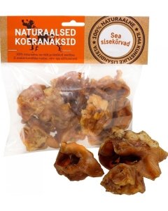 Sea sisekõrvad - naturaalsed koeranäksid, kuivatatud koeramaius / 200g