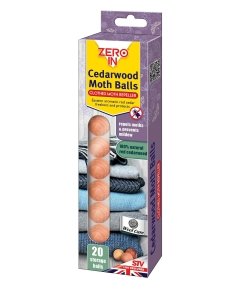 Riidekoid peletavad seedripuust pallid Zero In / 20tk/pakis