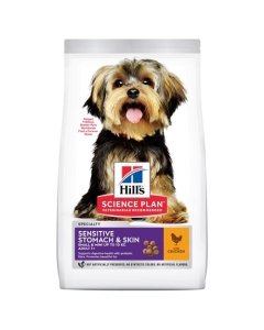 Hill´s koera täissööt Sensitive Stomach & Skin Small&Mini / kana / 3kg