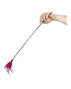 FLAMINGO kassi mänguasi suled pulga otsas / 59cm