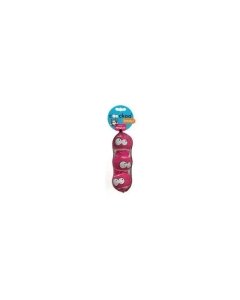 Mänguasi koertele Tennisepall BREEZY REGULAR 3tk 6cm roosa