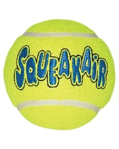 Kong Air Squeakair Ball, piiksuv tennisepallikujuline mänguasi koertele L