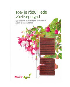 Väetisepulgad toa- ja rõdulilledele / 20tk