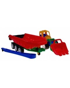 Traktor sahaga + haagis + käepide