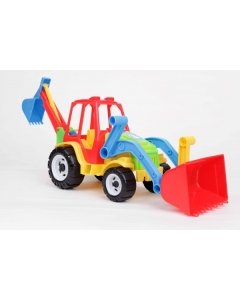 Traktor kopa ja sahaga