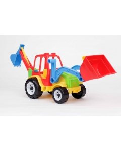 Traktor kopa ja sahaga