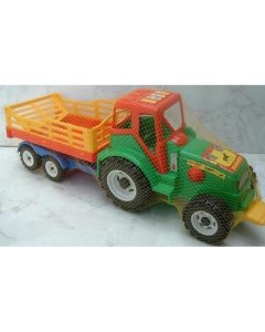 Traktor + võrega käru
