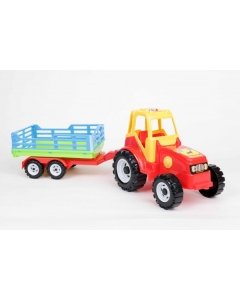 Traktor + võrega käru