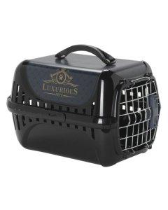 Transpordiboks Trendy runner Spring Lock Door luxurious pets black