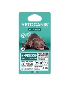 Vetocanis parasiiditõrje(sääsed, puugid, kirbud) koertele 20-40kg  / pipett 4x3ml