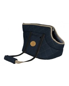 Kassikott 'Victoria' 26x29x50cm.dark blue/L.blue