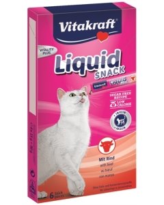 Vitakraft Liquid Snack with Beef / 6x15g