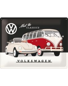 Metallplaat 30x40cm / VW Meet The Classics