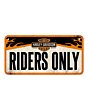 Металлический декоративный постер / Harley-Davidson Riders Only / 10x20см