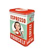 Жестяная коробка с зажимом / M / Espresso Yourself