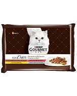 Multipakk Gourmet A la Carte / 4x85g / part, linnuliha, sardiin, forell