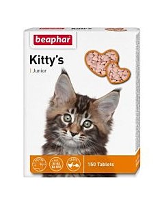 Beaphar Кормовая добавка Kitty's Junior с биотином для котят, 150 тбл