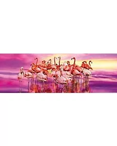 Puzzle Clementoni 98x33cm / 1000tk / Flamingod / LM