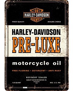 Postkaart metallist 10x14,5cm / Harley-Davidson Pre-Luxe