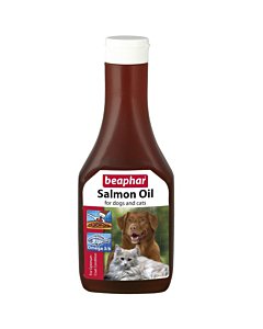 Beaphar Salmon Oil for Dog and Cats / масло лосося, пищевая добавка для собак и кошек, 425 мл