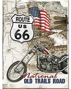 Magnet 6x8cm /Route 66 National Old Trails Road