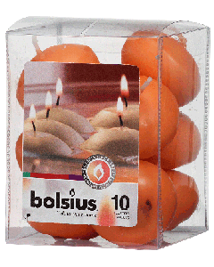 Ujuvküünal / 5h / oranž / 10tk /LM