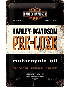 Metallplaat 20x30cm / Harley-Davidson Pre-Luxe / KO