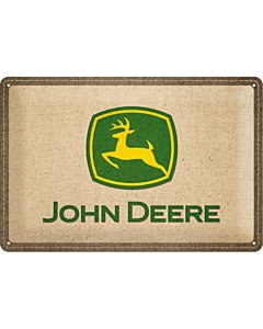 Metallplaat 20x30cm / John Deere logo / KO
