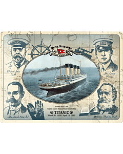 Metallplaat 30x40cm / Titanic