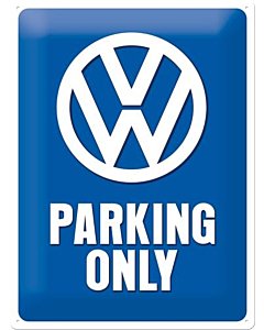Metallplaat 30x40cm / VW Parking Only