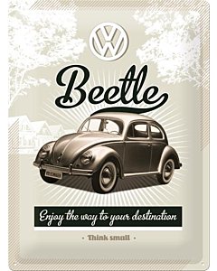 Metallplaat 30x40cm / VW Beetle