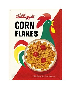 Metallplaat 30x40cm / Kellogg's Corn Flakes Cornelius