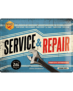 Metallplaat 30x40cm / Service & Repair