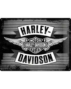 Металлический декоративный постер / Harley-Davidson Logo Metal