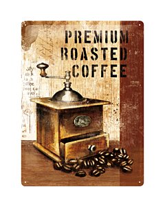 Metallplaat 30x40cm / Premium Roasted Coffee